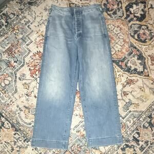 MOTHER Women's Cinch Greaser Ankle Wide-Leg Jeans Size 29 Sold Out $209